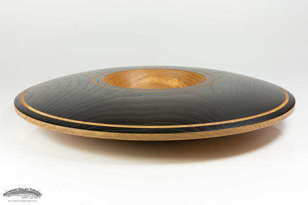 Chestnut Bowl with Satin black paint