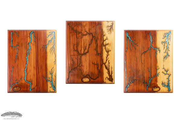 USA Redwood with Lichtenberg Pattern