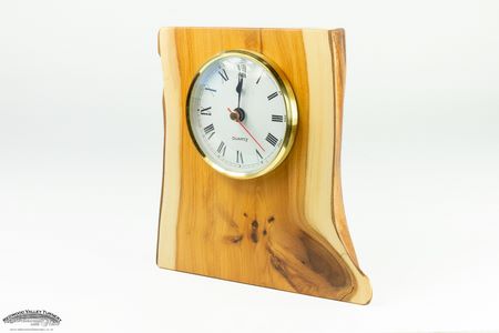 Clock From English Yew with 70mm Insert
